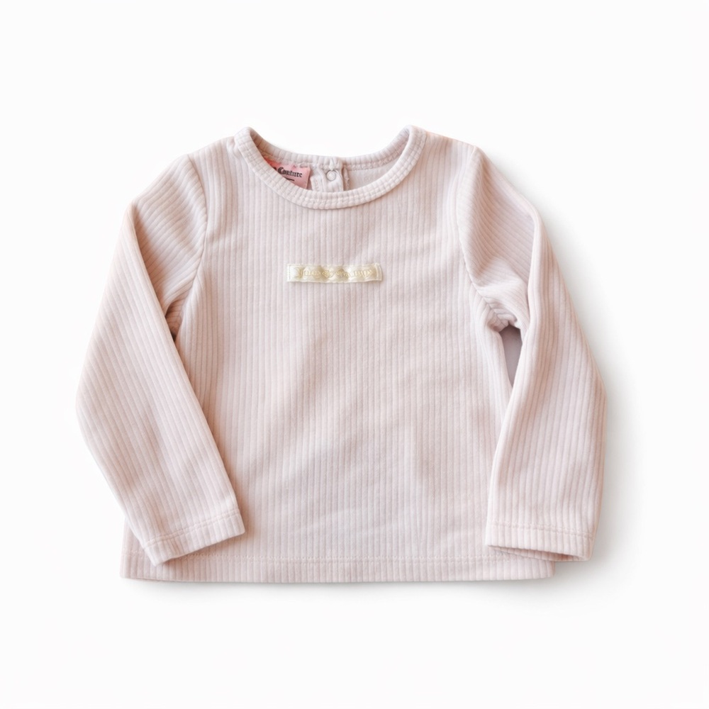 Juicy Couture Light Pink Ultra Soft Long Sleeve Tee